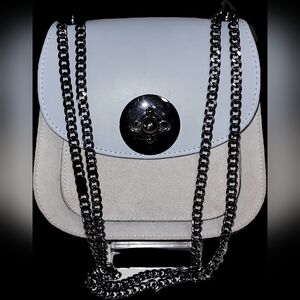 MALA DAMSKA Black Leather Crossbody Bag Made In Italy Excellent Condition Purse